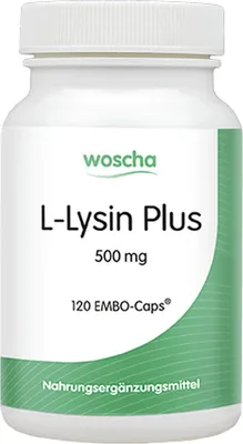Produktbild von Woscha L-Lysin Plus 500 mg- 120 EMBO-Caps