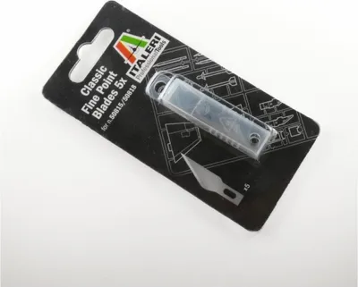 Produktbild von ITALERI IT50824 Fine Point Blades / Ersatzklingen spitz (5x)