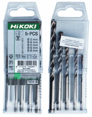 Obrázek produktu pro Hikoki univerzální vrták do betonu, sada 3-8 mm