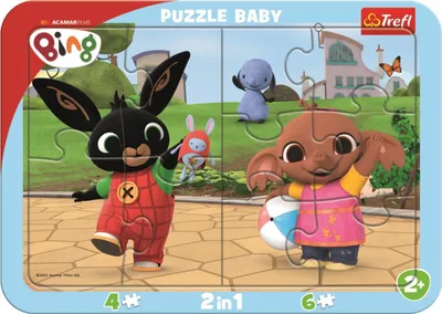 Immagine prodotto di TREFL puzzle per bambini Bing plays 2in1, 10 pezzi