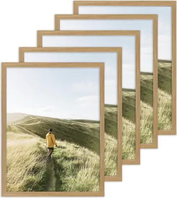 Produktbild von Set mit 5 Bilderrahmen - Italien - Helle Eiche, 30x40 cm
