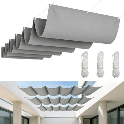 Obrázok produktu pre Slnečná clona 1x3 m, sivá, vodoodolná, UV ochrana, pre balkón