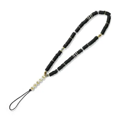 Produktbild von Guess zawieszka GUSTPEARK Phone Strap schwarz Heishi Beads Schutzhülle