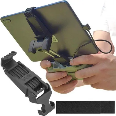 Zdjęcie produktu dla Składana, regulowana podstawka pod tablet – Zdejmowana podstawka pod pilota do drona – Stabilna i solidna – Wygodna w użyciu