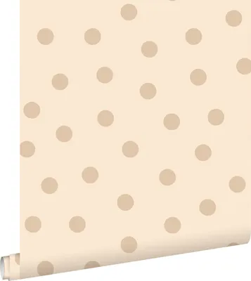 Zdjęcie produktu dla ESTAhome Tapeta kropki beżowym 53 cm x 10.05 m