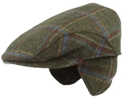 Ohrenschutz Flatcap aus Wolle von Hut-Breiter in grün