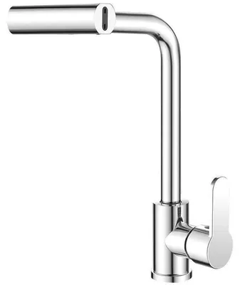 Produktbild von Ausziehbare Küchenarmatur - Spültischarmatur - 304 Edelstahl - Warm- und Kaltwasser - 4 Funktionen - 360° schwenkbar - Silber