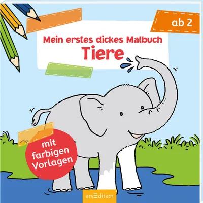 Produktbild von Mein erstes dickes Malbuch ab 2 - Tiere