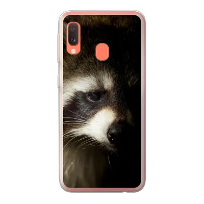 Produktbild von MuchoWow® Handyhülle Schutzhülle Hülle für Samsung Galaxy A20e Waschbär - Wilde Tiere - Schwarz Silikon Softcase Handy Hülle - Abdeckung