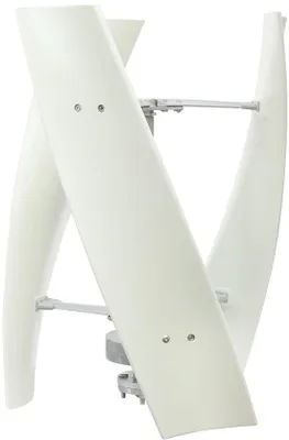 Produktbild von Famanu Vertikale Windturbine Energieerzeugung - Geluidsarm Design - 53x75 cm - Weiß