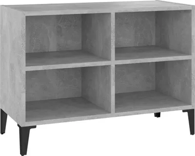 Produktbild von vidaXL TV-Schrank mit Metallbeinen Betongrau 69,5x30x50 cm