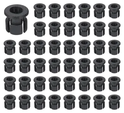 LED-Halter 3 mm, 100 Stück, Kunststoff, schwarz, für Panelmontage