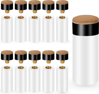 Produktbild von Billardqueue-Punkte - Ersatzschraubenspitzen für Billardqueues - Set von 10 Stück - 12 mm - Zubehörset für Snooker und Poolqueues