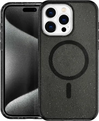 Image de imoshion Sparkle Backcover avec MagSafe pour l'Apple iPhone 15 Pro - Noir pailleté