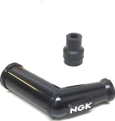 Produktbild von Zündkerzenstecker Set NGK 2x V05E 14mm SAE 120° schwarz, 6665