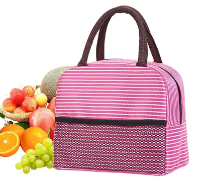 Imagen del producto de Bolsa de almuerzo aislante con compartimento de malla para alimentos