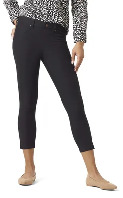 Produktbild von HUE Damen Essential Denim Capri mit Knöchelschlitz Strumpfwaren, Schwarz, 29X
