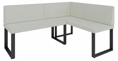 Produktbild von Eckbank Akiko NINA Metal [] -196x142 RECHTS-INARI 22- Stoff|Eckbankgruppe für Ihrem Esszimmer|Küche|modern|Sitzecke|Essecke