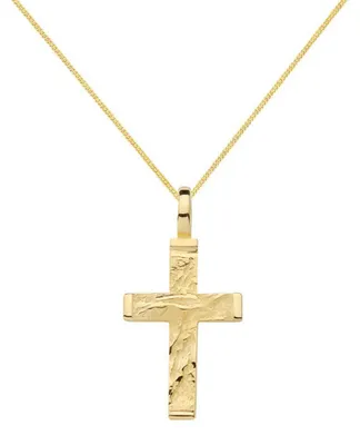 Produktbild von Gold Anhänger Kreuz mit Goldkette massiv 333 - 8 Karat Gold 40 cm