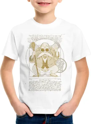 Produktbild von style3 Vitruvianischer Muten Roshi Kinder T-Shirt son-goku Z vinci