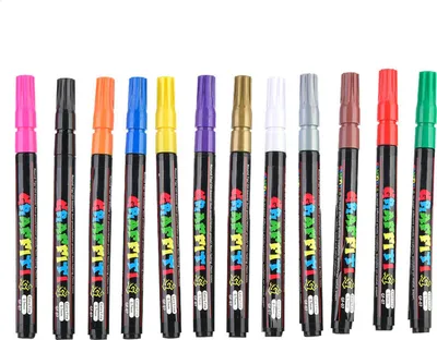Obrázek produktu pro Popisovače, akrylové fixy, rychleschnoucí bez zápachu pro malování graffiti na tělo