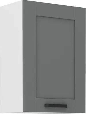 Image de Armoire de cuisine supérieure LAILI – largeur 60 cm, gris / blanc