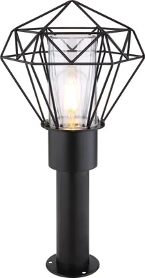 Produktbild von Globo Lighting Außenleuchte Edelstahl schwarz, 1x E27 LED