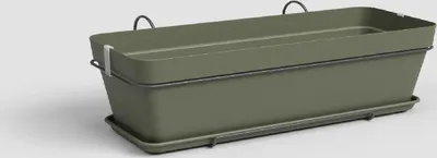 Obrázek produktu pro Artevasi Capri Plant Box Balcony Kit, Zelená, 14 l, 285 mm, 502 mm, 207 mm, 6 kusů