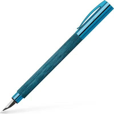 Produktbild von Faber Castell Füller Ambition Blue Wood Feder EF