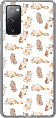 Produktbild von MuchoWow® Handyhülle Schutzhülle Hülle für Telefoonhoesje Samsung Galaxy S20 FE Muster - Katze - Kätzchen - Jungen - Mädchen - Kinder - Kinder Silikon Softcase Handy Hülle - Abdeckung