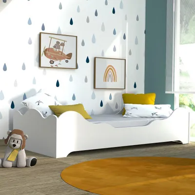Produktbild von KINDERBETT FLOCON mit Lattenrost/ Bett 90x190 - Weiß