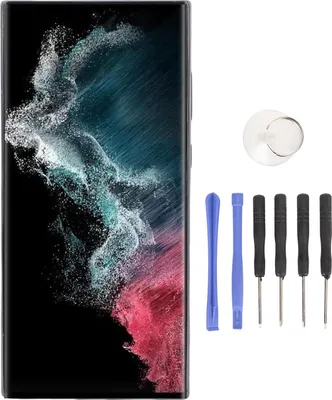 Produktbild von Bildschirmersatz für Galaxy S23 Ultra 5G 6,8 Zoll Telefon TFT Display Touch Digitizer Montage mit Reparaturwerkzeug SM S908B S908U Schwarz