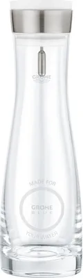 Produktbild von GROHE 4040500, Karaffe, 1 l, Transparent, Glas, Rund, Kunststoff