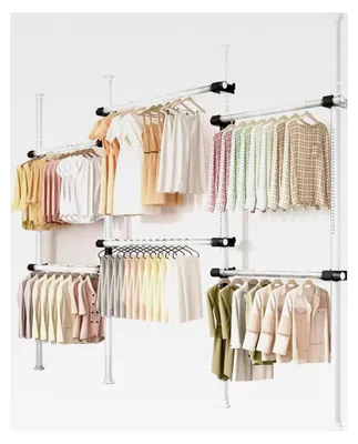 Produktbild von Lagersysteme mit begehbarem Kleiderschrank, offene Schränke für Schlafzimmer, verstellbare Kleiderstange - Schwerlast-Kleiderbügel, Wandschränke für Wohnheime