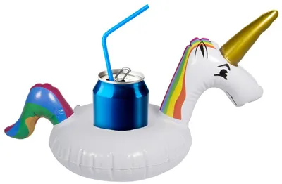 Produktbild von Aufblasbarer Einhorn Getränkehalter