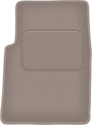 Produktbild von Fahrerfußmatte Velours beige passend für Hyundai Galloper (1991-2003, Feld) – mit Befestigungen – passgenau