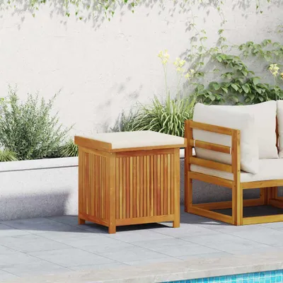 Produktbild von Outdoor-Kissenbox 60x50x61 cm Massivholz Akazie, Gartenboxen DesignMöbel
