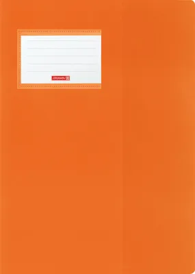 Zdjęcie produktu dla BRUNNEN 104056440 Hefthülle A4 FACT!pp orange mit Namensschild