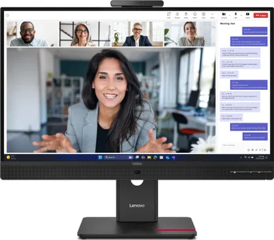Produktbild von Lenovo ThinkVision T24-4v Monitor, 60,5 cm (23.8"), 1920 x 1080 Pixel, Full HD, LCD, 6 ms, Schwarz