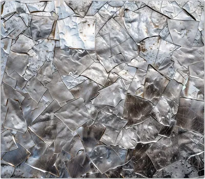 Produktbild von Spritzschutz Herdabdeckplatte Schneidebrett aus Glas Metallisches Mosaik 1-Teilig (60x52cm)