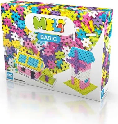 Produktbild von Meli Basic Pink Bausteine 600 Stück - Kreativset
