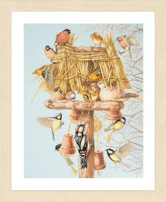 Produktbild von Lanarte Kreuzstich Stickpackung "Marjolein Bastin Nachbarschaftstreffen", Zählmuster, 49x66cm