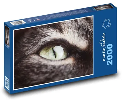 Produktbild von Puzzle 2000 Katzenauge aus der Nähe - martinpuzzle