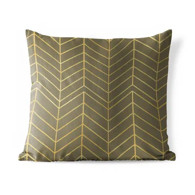 Obrázek produktu pro MuchoWow® Vnější polštář - Vzory - - Zelená - Žlutá -45x45 cm- Odolnost proti povětrnostním vlivům - polštář do obývacího pokoje