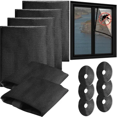 Obrázok produktu pre Samolepiaca sieťka proti komárom na okná, sieťka proti hmyzu, 150x130 cm