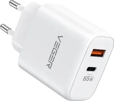 Immagine prodotto di VEGER 65W1A1C, Interno, USB, 20 V, Bianco