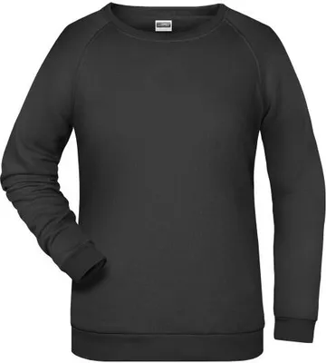Produktbild von Rundhals-Sweatshirt mit Raglanärmeln für Damen black, Gr. S