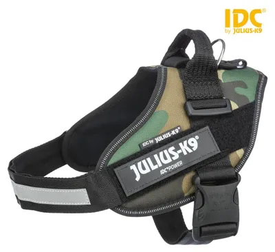 Produktbild von Julius-K9® IDC Powergeschirr®, M / 0: 58–76 cm / 40 mm, camouflage