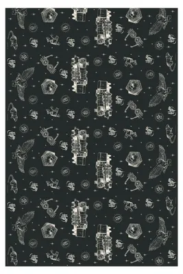 Produktbild von PartyDeco OBP17, Rechteckig, Papier, Schwarz, Muster, 1 Stück(e), 1800 mm