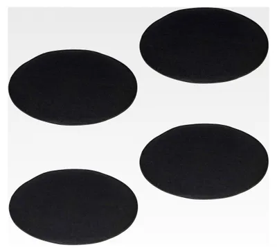 Produktbild von Sitzkissen JONITA aus Filzstoff, Stuhlkissen im 4er Set, mit schwarzem Filzstoff und runder Polsterung